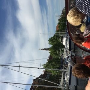 zicht op Frelsers Kirke